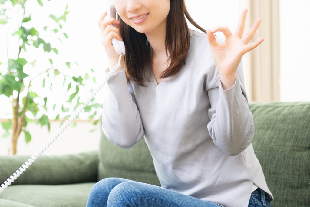 確認電話のイメージ
