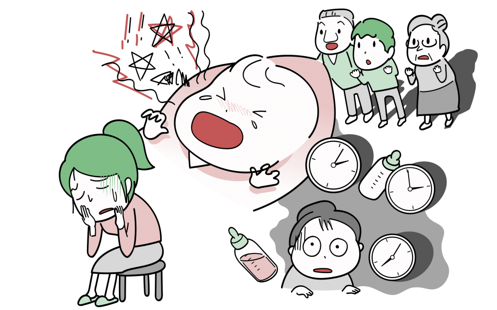 産後うつ病の症状や原因についてまとめました。