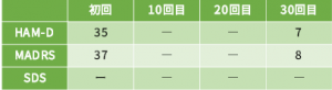 うつ病症例30の心理検査の結果をご紹介します